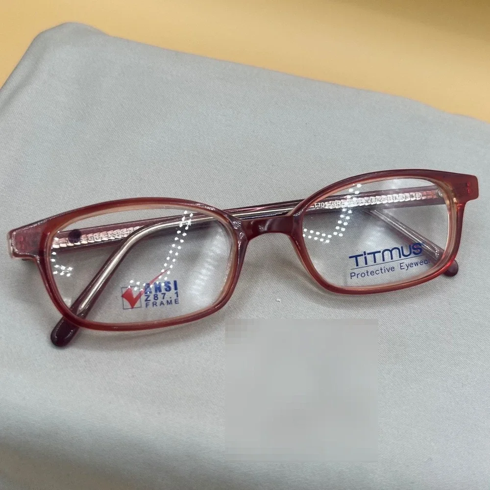 Titmus T705 Safety Glasses Women 50-19 Burgundy Red New Librarian Core